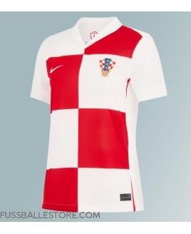 Günstige Kroatien Heimtrikot Damen EM 2024 Kurzarm